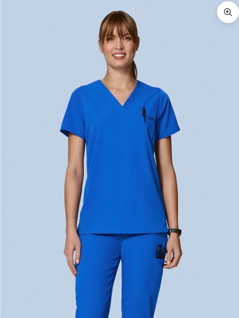 Mandala Scrub Set in Royal Blue (NEVER WORN)